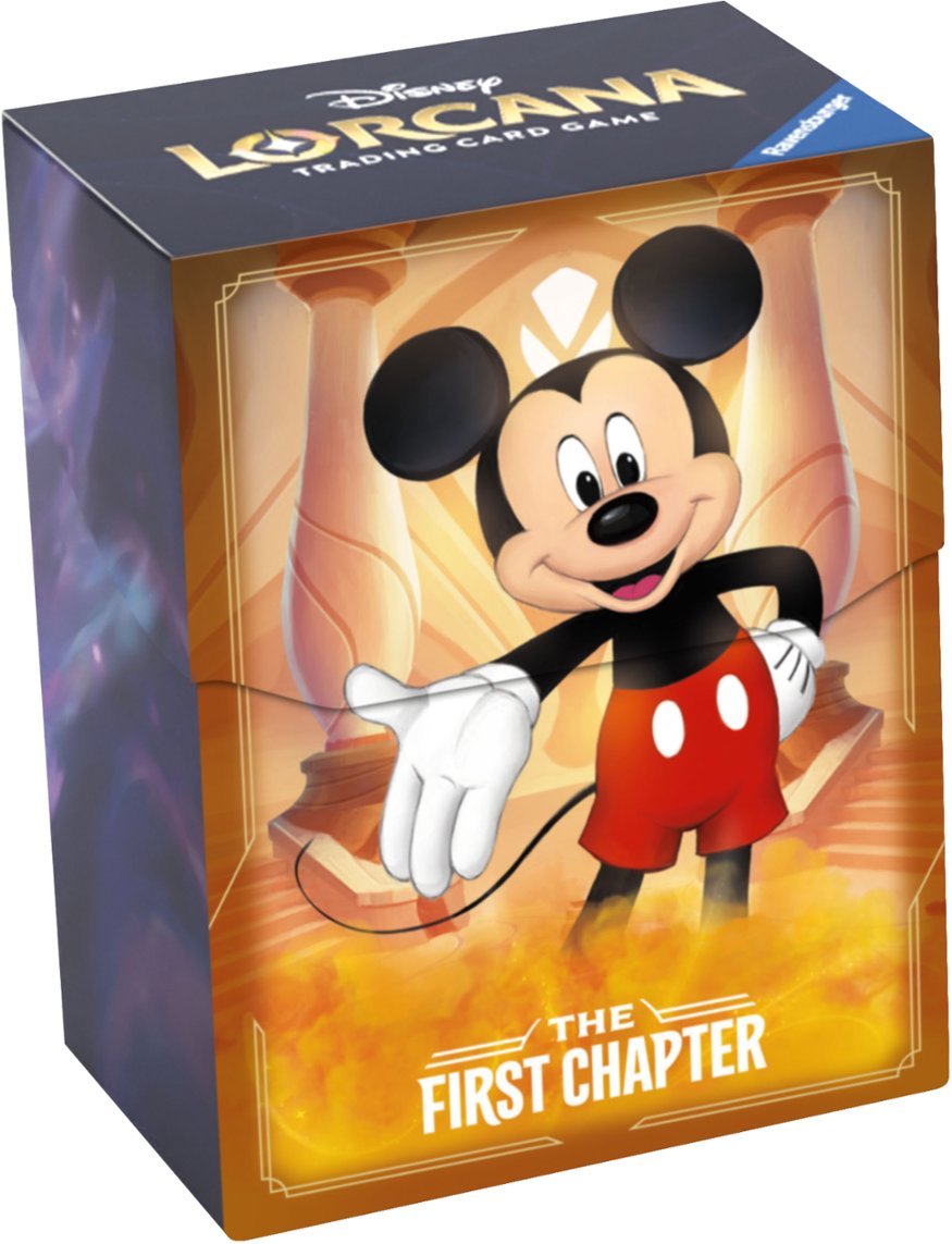 Disney Lorcana TCG The First Chapter Deck Box - Mickey Mouse (Holds 80 cards)